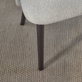 Freya Oat Boucle Dining Chairs - Set of 2 - Black Oak Legs - Laura James