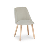Freya Boucle Dining Chairs with Whitewash Legs - Laura James 