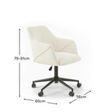 Freya Boucle Office Chair - Laura James 