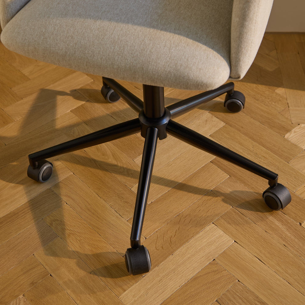 Freya Office Swivel Chair - Sand – Laura James