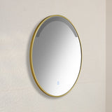 Kimbridge Gold Bathroom Mirror - with LED Lights