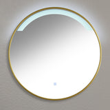 Kimbridge Gold Bathroom Mirror - with LED Lights