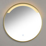 Kimbridge Gold Bathroom Mirror - with LED Lights