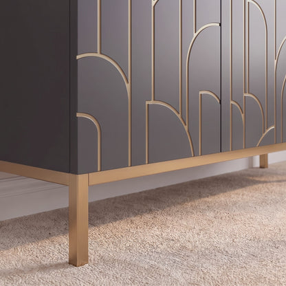 Gatsby 3 Door Sideboard - Smoke Grey