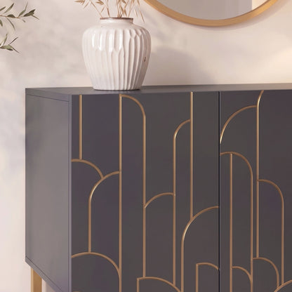 Gatsby 3 Door Sideboard - Smoke Grey