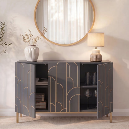 Gatsby 3 Door Sideboard - Smoke Grey