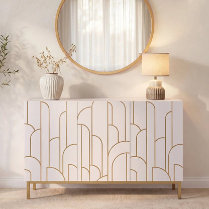 Gatsby 3 Door Sideboard - Snow White