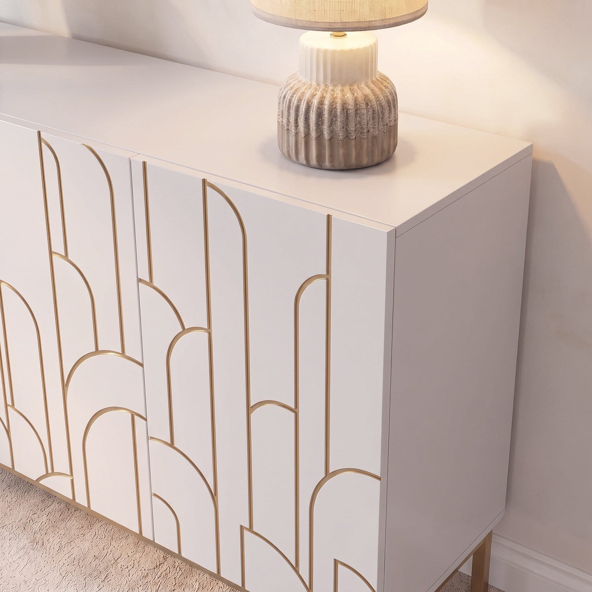 Gatsby 3 Door Sideboard - Snow White