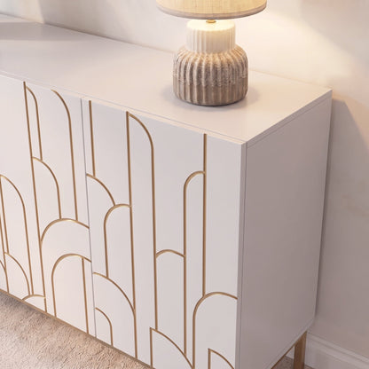 Gatsby 3 Door Sideboard - Snow White