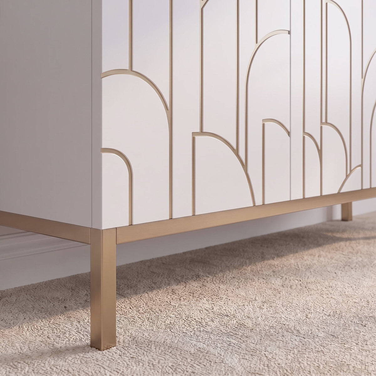 Gatsby 3 Door Sideboard - Snow White