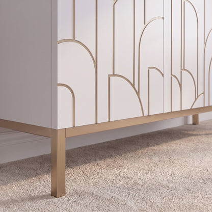 Gatsby 3 Door Sideboard - Snow White