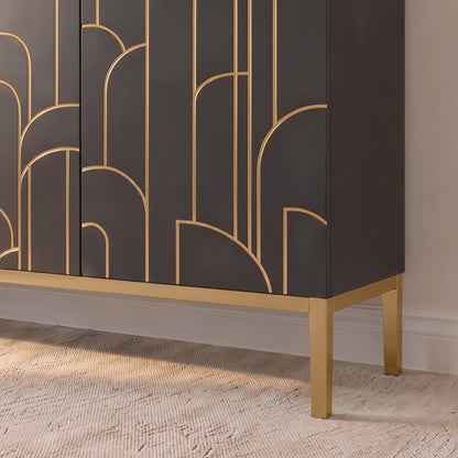 Gatsby Large 4 Door Sideboard - Noir Black