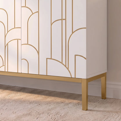 Gatsby Large 4 Door Sideboard - Snow White