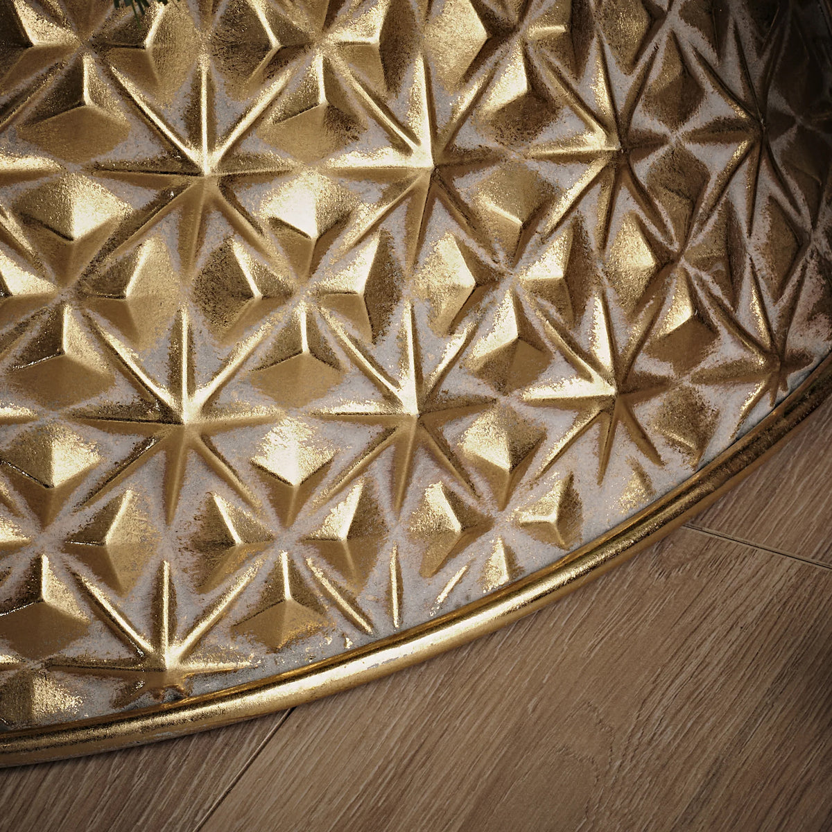Geilo 70cm Tree Skirt - Antique Gold