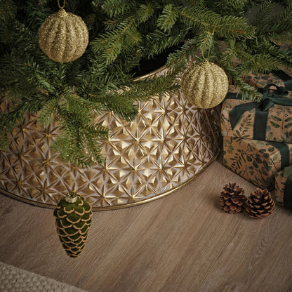 Geilo 70cm Tree Skirt - Antique Gold