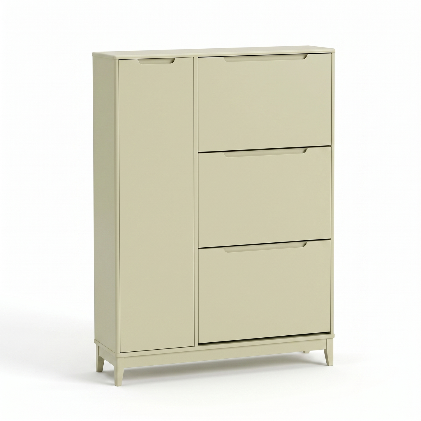 Coby Shoe Cabinet with Shelves - Pistachio Green - Laura James