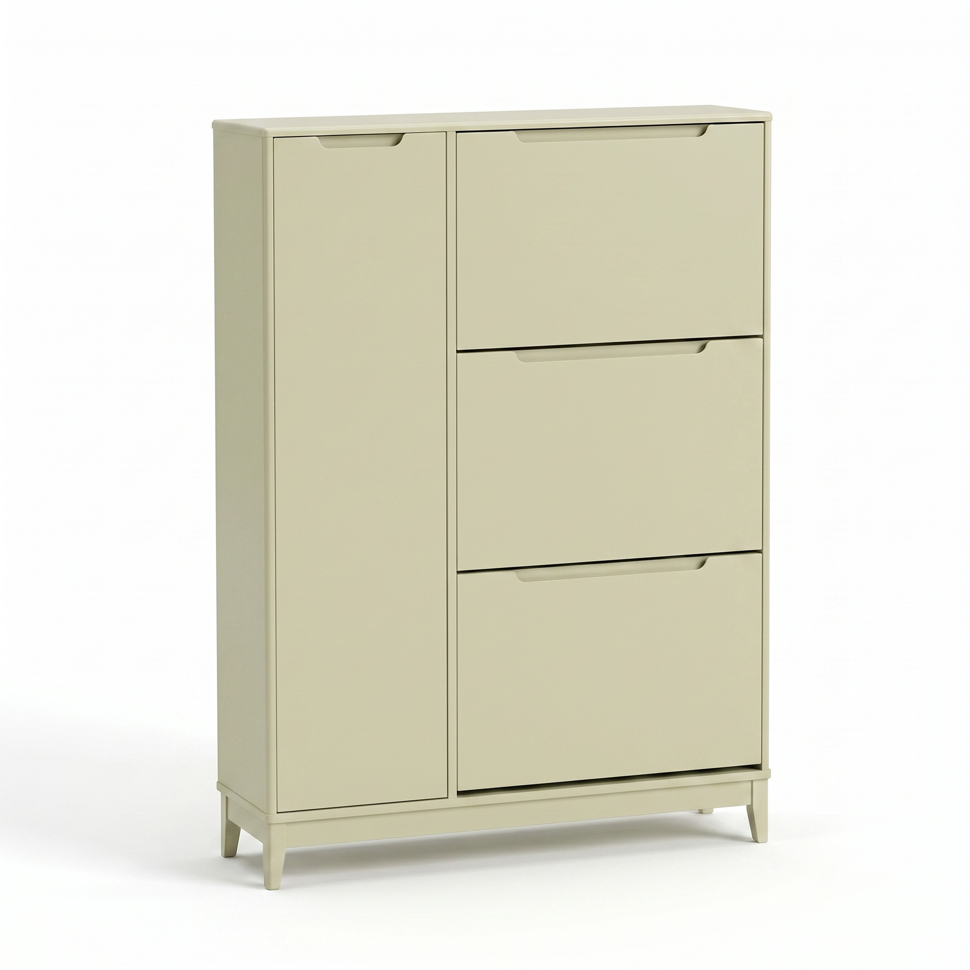 Coby Shoe Cabinet with Shelves - Pistachio Green - Laura James