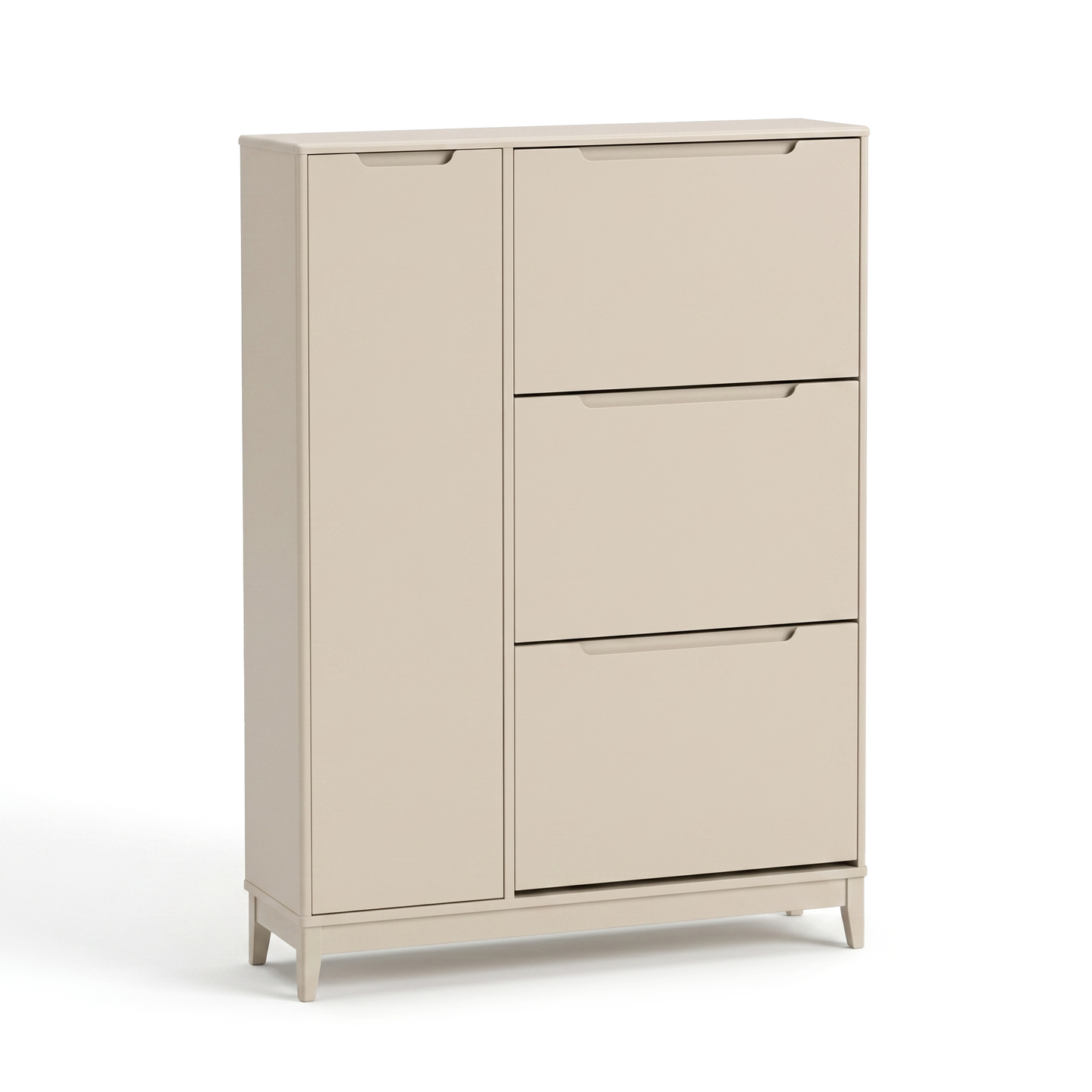 Coby Shoe Cabinet with Shelves - Driftwood - Laura James 