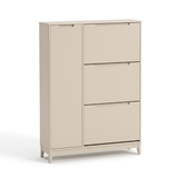 Coby Shoe Cabinet with Shelves - Driftwood - Laura James 