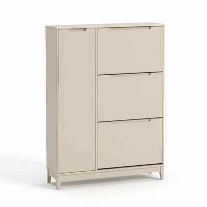 Coby Shoe Cabinet with Shelves - Driftwood - Laura James