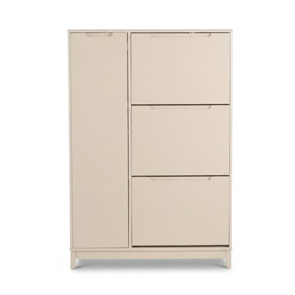 Coby Shoe Cabinet with Shelves - Driftwood - Laura James 