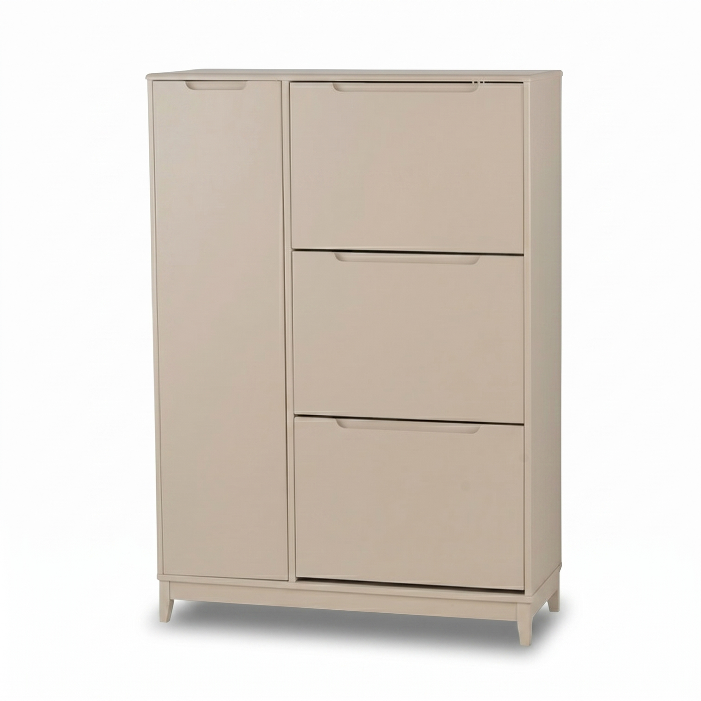 Coby Shoe Cabinet with Shelves - Driftwood - Laura James