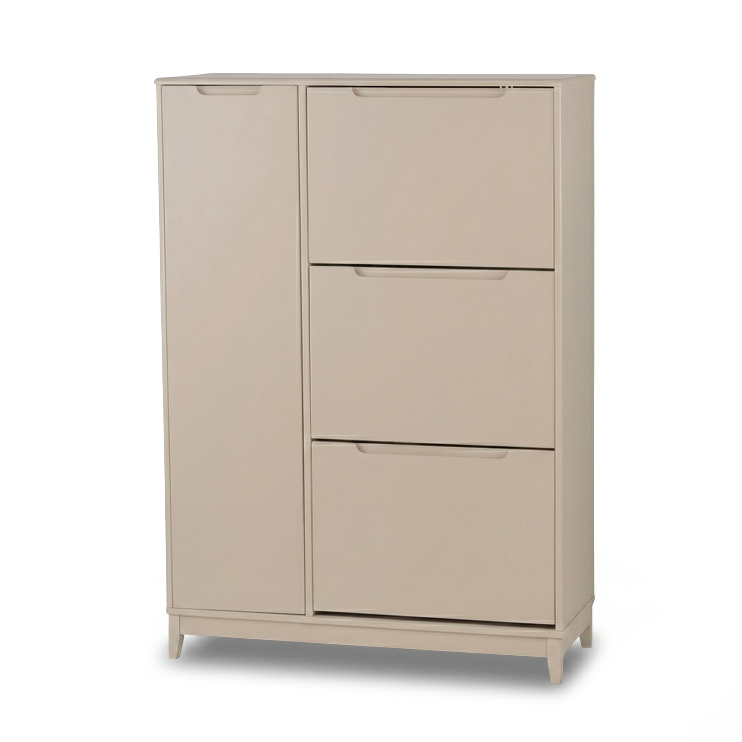 Coby Shoe Cabinet with Shelves - Driftwood - Laura James 