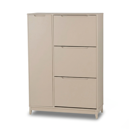 Coby Shoe Cabinet with Shelves - Driftwood - Laura James 