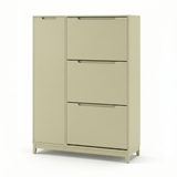 Coby Shoe Cabinet with Shelves - Pistachio Green - Laura James