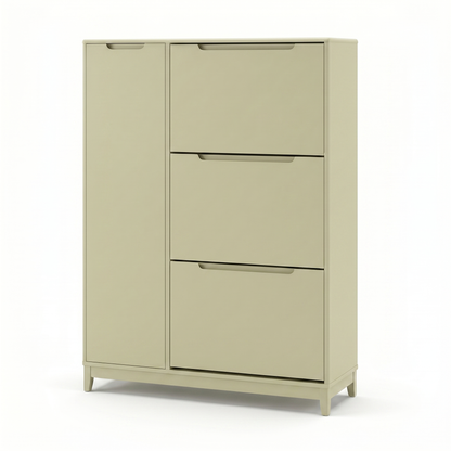 Coby Shoe Cabinet with Shelves - Pistachio Green - Laura James