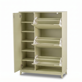 Coby Shoe Cabinet with Shelves - Pistachio Green - Laura James