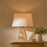 Alma 23cm Glass Lamp Base - Champagne - Laura James 