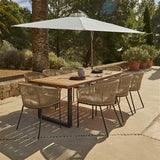 Hali 8 Seater Wooden Outdoor Dining Set - Laura James