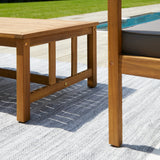 Harrelson Wooden Garden Sofa Set - Grey Cushions - Laura James