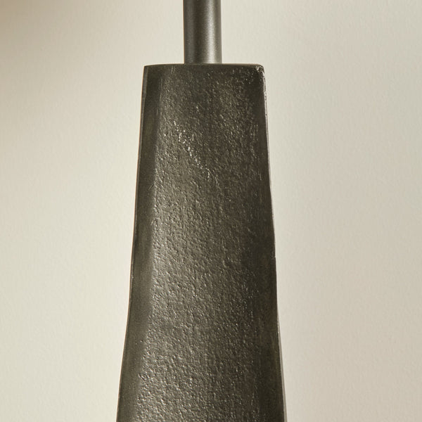 Helland Bronze Lamp with Snow White Shade - Laura James
