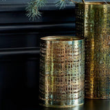 Herriard Metal Lantern - Set Of 2 - Gold