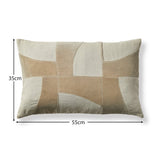 Holbeck 35x55cm Abstract Cushion Cover - Clay