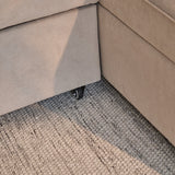 Hugo Pull-Out Corner Sofa Bed - Warm Taupe - Laura James 