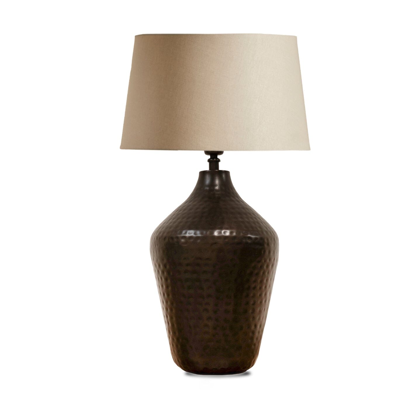 Hale Black Bronze Table Lamp with Taupe Shade Laura James