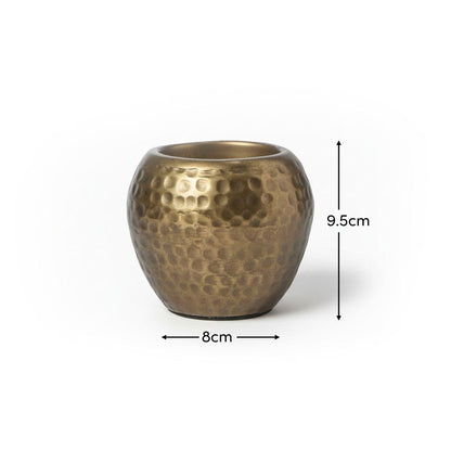 Hale Metal Candle Holder - Gold - Laura James 