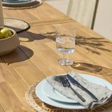 Hali 6 Seater Wooden Garden Dining Set with Ryder Clay Chairs - 175cm - Laura James