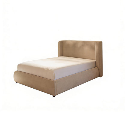 Hannah Double Ottoman Bed - Mink Taupe - Laura James