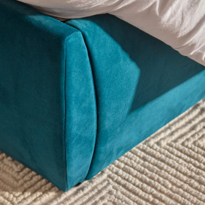 Hannah King Ottoman Bed - Deep Teal - Laura James