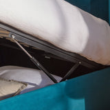 Hannah King Ottoman Bed - Deep Teal - Laura James