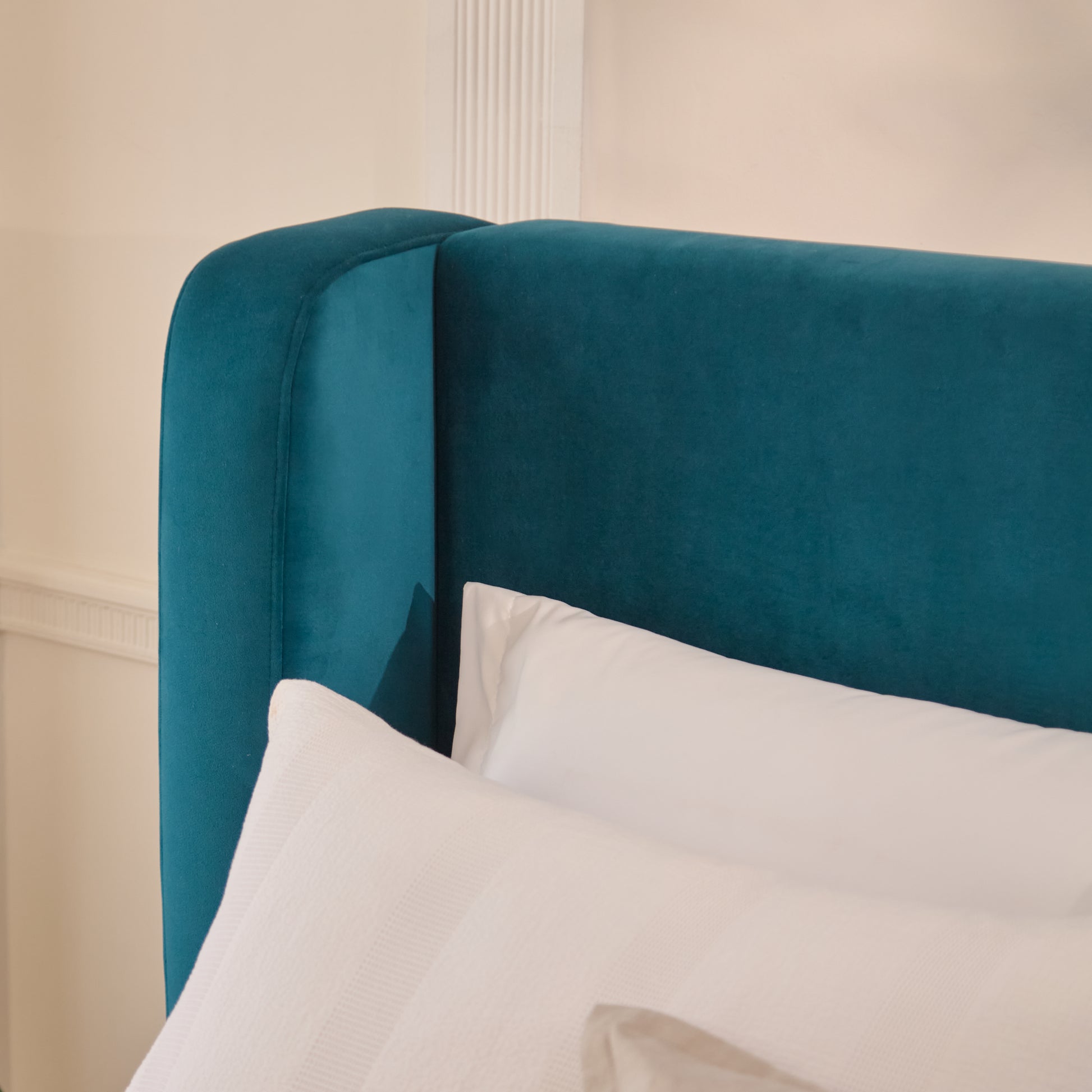 Hannah King Ottoman Bed - Deep Teal - Laura James