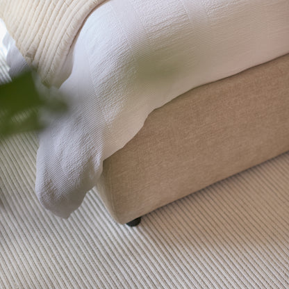 Hannah King Ottoman Bed - Mink Taupe - Laura James