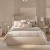 Hannah King Ottoman Bed - Oyster White