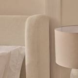 Hannah King Ottoman Bed - Oyster White - Laura James