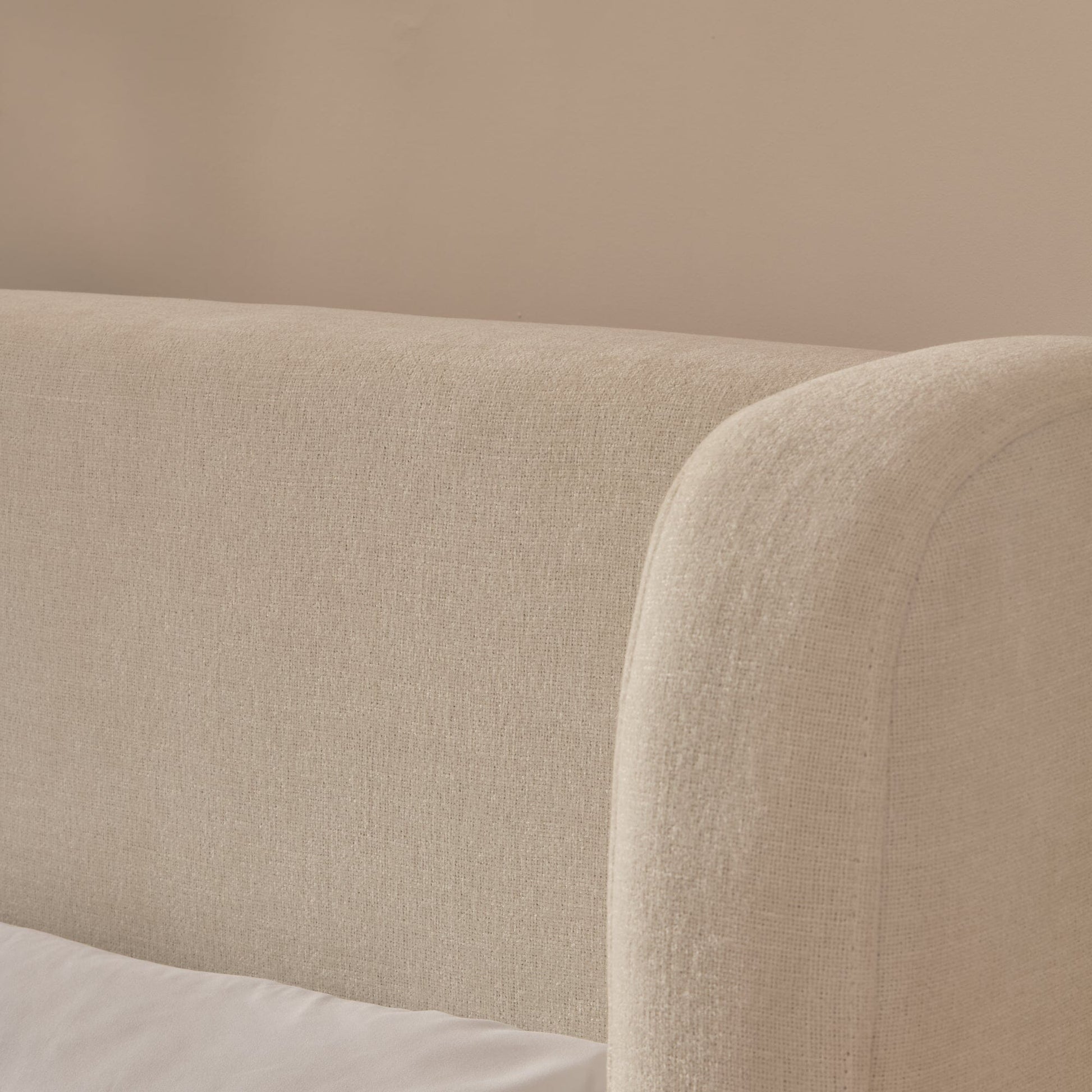 Hannah King Ottoman Bed - Oyster White - Laura James