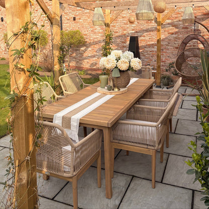 Harlan 6 seater dining set with Killian dining chairs - UGC